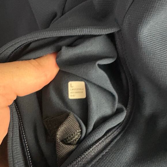 Lululemon Jacket Mens Large Blue Sojourn Full Zip Track Sweater Gym Preppy EUC - Picture 3 of 6